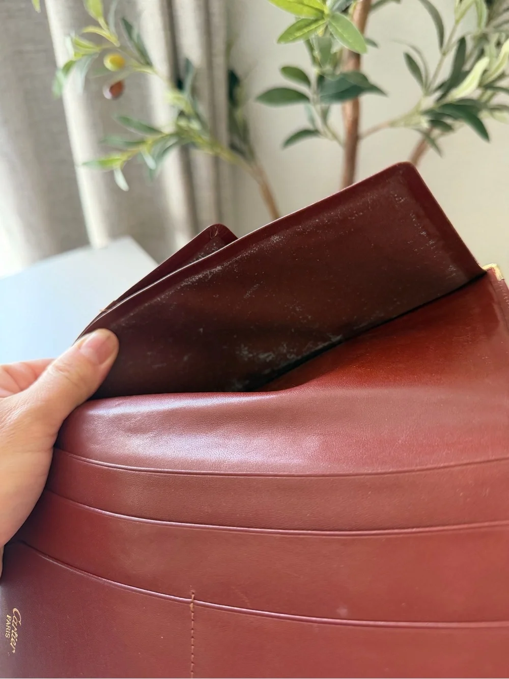 Cartier Wallet / Holds Passport : 100% authentic
